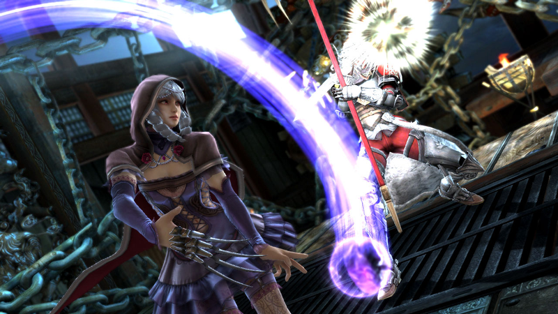 Illustration for article titled Watch Soulcalibur V's Two New Additions, Astaroth and Viola, Smash It up